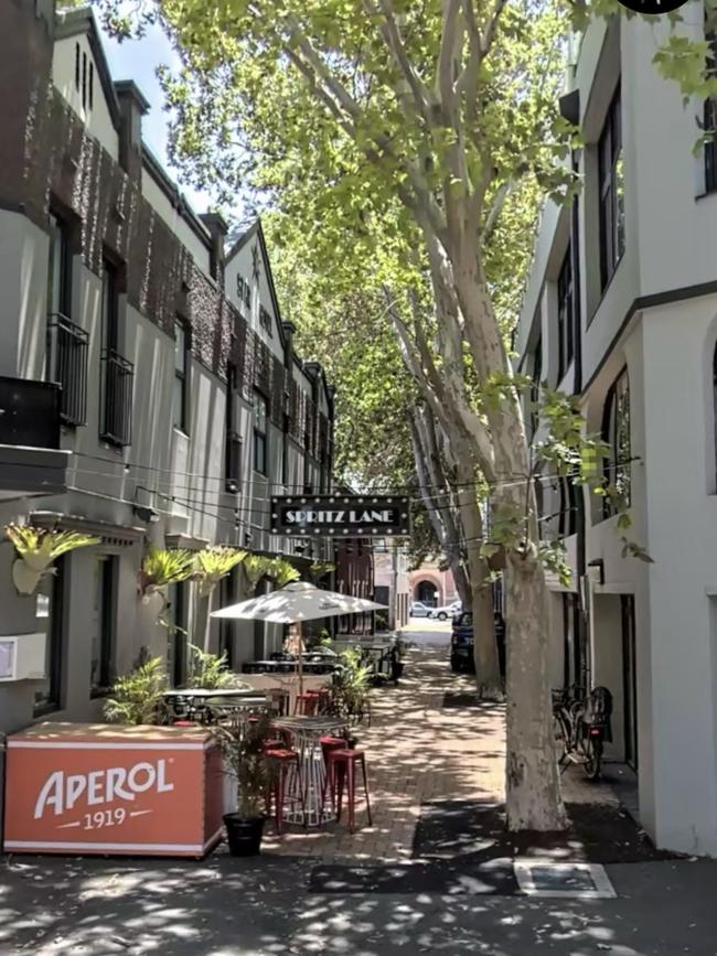 The laneway in Devonshire St, where two men were stabbed during an attack on January 19, 2023. Picture: Google Maps