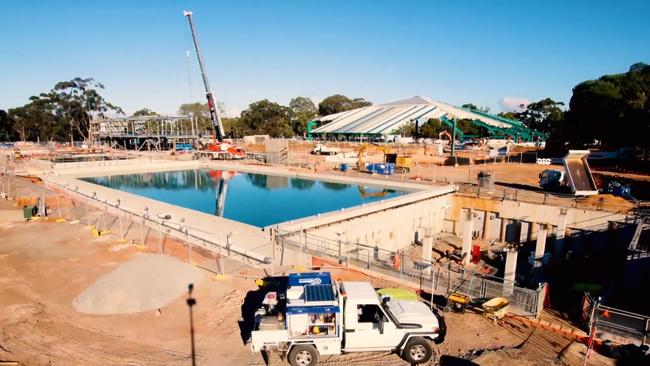 Pools were filled at the Adelaide Aquatic Centre in late 2025. Picture: SA Government