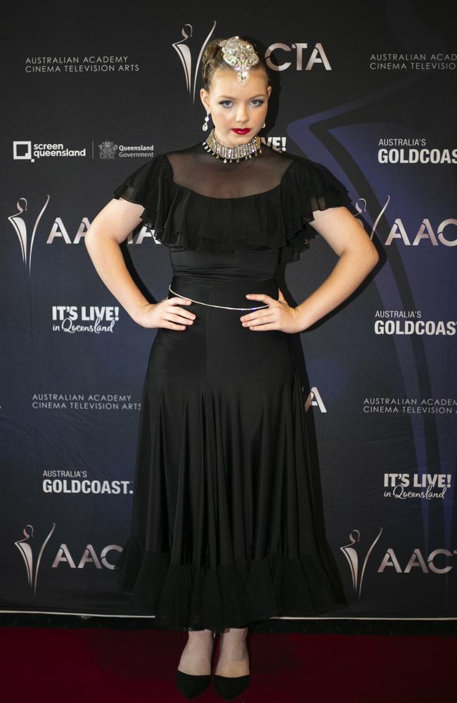 Charlotte Stent at AACTA Oscars Screening at the Home of the Arts, Gold Coast. Picture: Jessie Jean