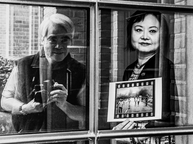 Kim Phuc, known as the ‘Napalm Girl’ and today as a UNESCO goodwill ambassador, is photographed here by Nick Ut, who was behind the lens for the iconic photo back in 1972. Picture: Petra Gerwers