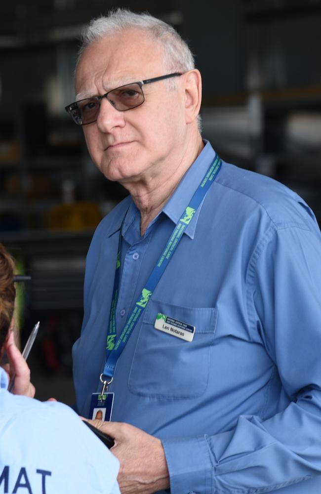 National Critical Care and Trauma Response Centre executive director Professor Len Notaras at Darwin International Airport on December 18, 2024, for the departure of an Australian Medical Assistance Team to Vanuatu to aid in the earthquake response. Picture: Alex Treacy