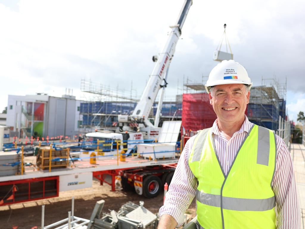 Hervey Bay MP at the site where the new $39.6 million mental health unit is being built in Hervey Bay.