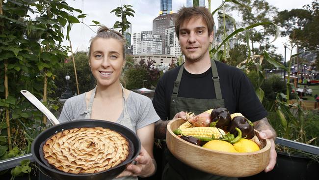 Future Food System’s Jo Barrett and Matt Stone. Picture: David Caird