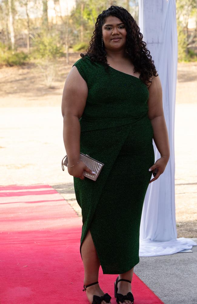 Luann Efu arrives at the Gympie State High School formal 2023. November 16, 2023. Picture: Christine Schindler