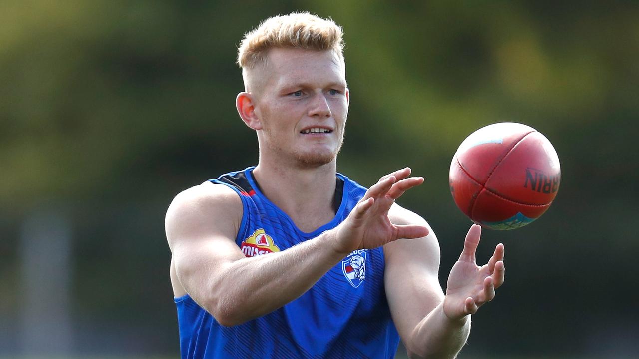 Bulldogs recruit Adam Treloar is battling a calf injury. Picture: Michael Willson/AFL Photos