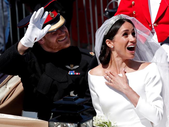 Kensington Palace said the couple felt “lucky” to have shared their big day with millions. Picture: Reuters/Benoit Tessier