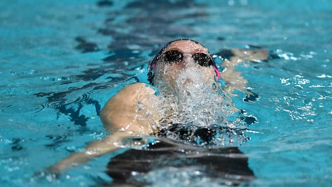 Australian swimmer Minna Atherton at the national trials. (AAP Image/Darren England)