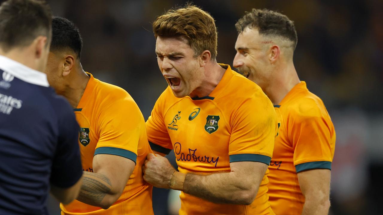 The Wallabies came from behind to secure an incredible victory over England in Perth. Photo: Getty Images