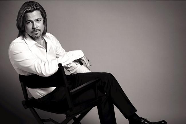 Photo: Brad Pitt as the First Male Face of Chanel No. 5