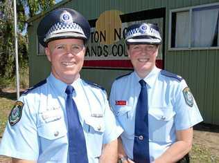 IN CHARGE: New Coffs Clarence Police Local Area Commander Superintendent Steve Clarke with Grafton commander Inspector Jo Reid. Picture: Tim Howard