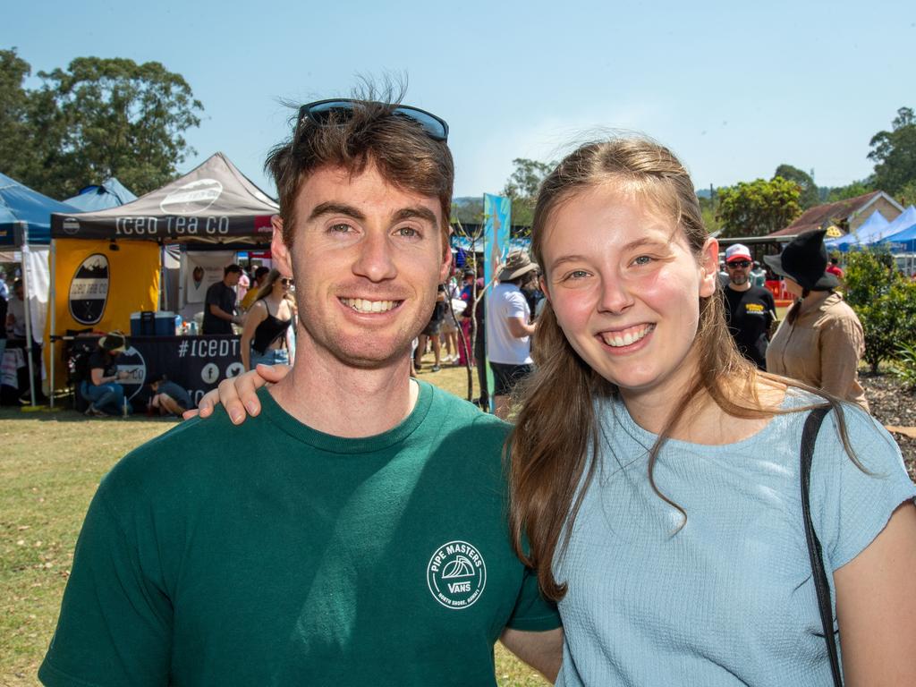 Ryan Moore and Elli Harford at the Murphys Creek Chilli and Craft carnival. Sunday, September 22, 2024. Picture: Nev Madsen