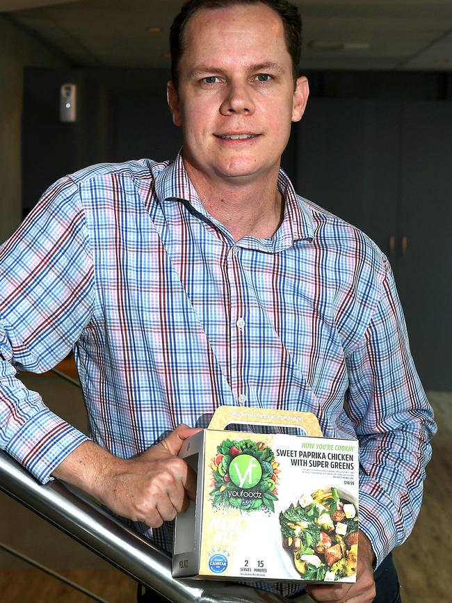 Youfoodz chief marketing officer Adam Coward. Picture: AAP image, John Gass