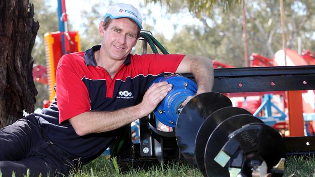 Shipping delays mean farm implement maker Derrick Berends has to wait 22 weeks to get components in from Europe. Picture: Yuri Kouzmin