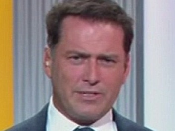 Karl Stefanovic compliments Julie Bishop on her earrings.Picture: Supplied