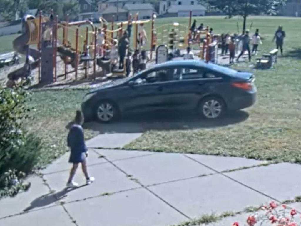 A 10-year-old boy allegedly stole a car and drove it dangerously close to a playground, almost hitting a small child. Picture: Minneapolis Police