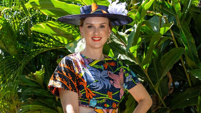 Brooke Prince at the 2023 Darwin Cup Carnival Ladies Day. Picture: Pema Tamang Pakhrin