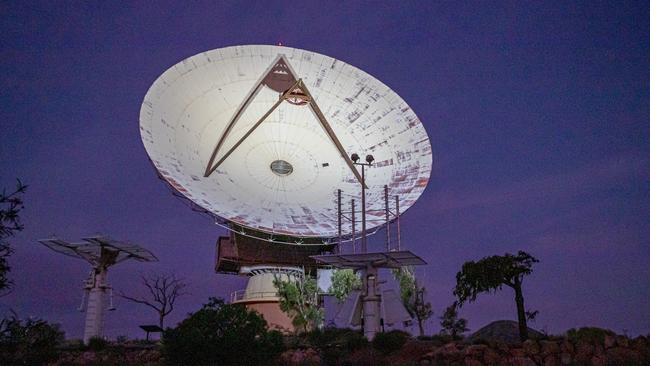 NASA funded the establishment of the OTC Satellite Earth Station Carnarvon to enhance communications with the Houston Control Centre. Picture: Jon Gellweiler/news.com.au