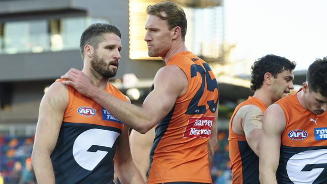 The Giants are currently on a nine-match losing streak in Canberra. Picture: Brett Hemmings/AFL Photos/via Getty Images