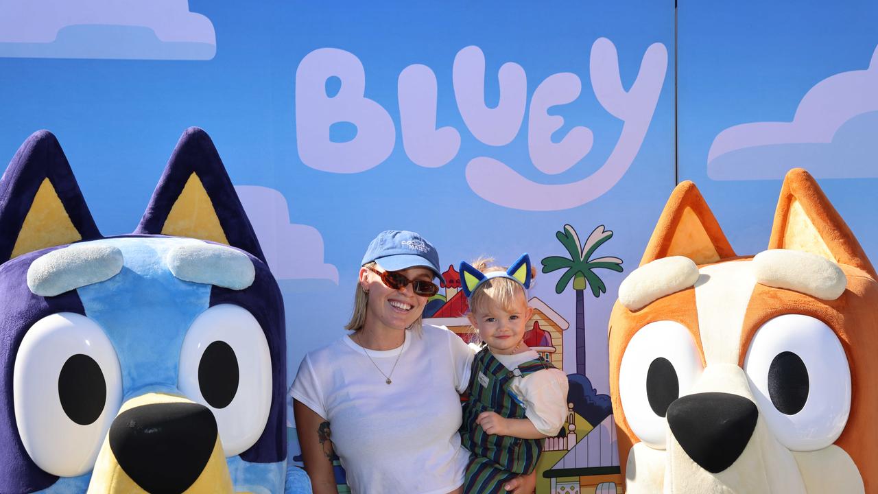 Morgan Paterson and Daisy Jones at the Ray White Surfers Paradise Next Top Dogel competition on Tedder Avenue Main Beach. Picture, Portia Large.