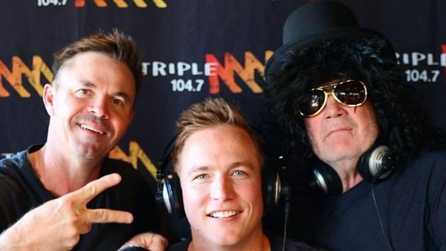 Triple M Rush Hour Adelaide presenters Greg Blewett, Bernie Vince and Andrew Jarman. Pics: Instagram