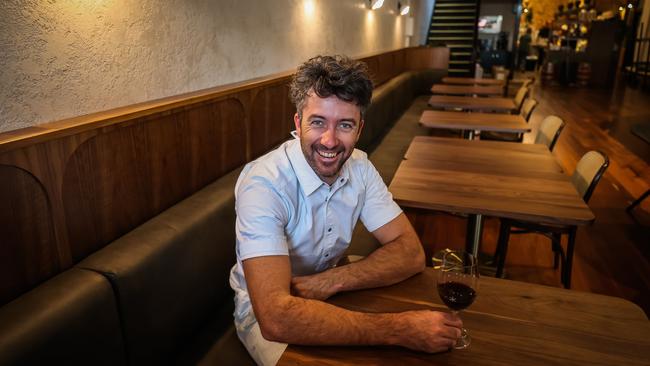 Chef Tom Tilbury days ahead of the reopening of Press Food &amp; Wine in April, 2022. Picture: Tom Huntley