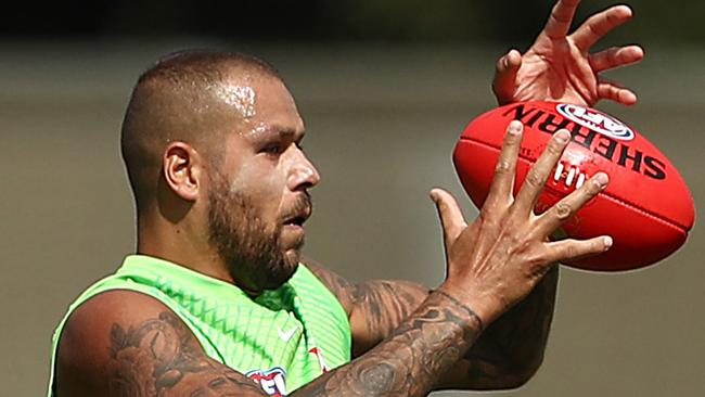 Lance Franklin has come through his first competitive match in more than 18 months unscathed.