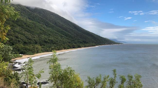 A potential lookout location above Ellis Beach as part of the new $21 million Wangetti Trail. Picture: World Trail.