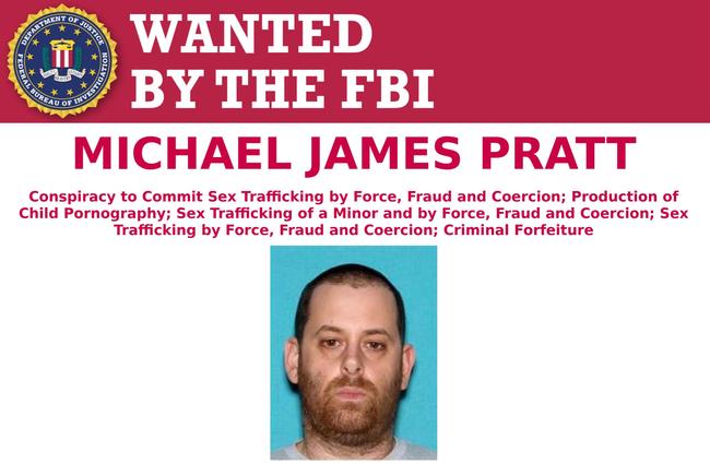 A wanted poster for GirlsDoPorn founder Michael Pratt.