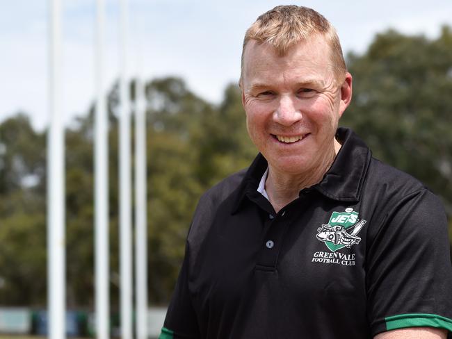 Darren Bewick, a former Essendon dual premiership winning AFL player, is the new senior coach of the Greenvale Jets. Darren is pictured at the clubÃs home ground.