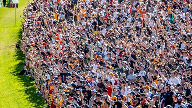 A record number of fans turned out at this year’s Formula 1 Grand Prix in Melbourne. Picture: Jake Nowakowski