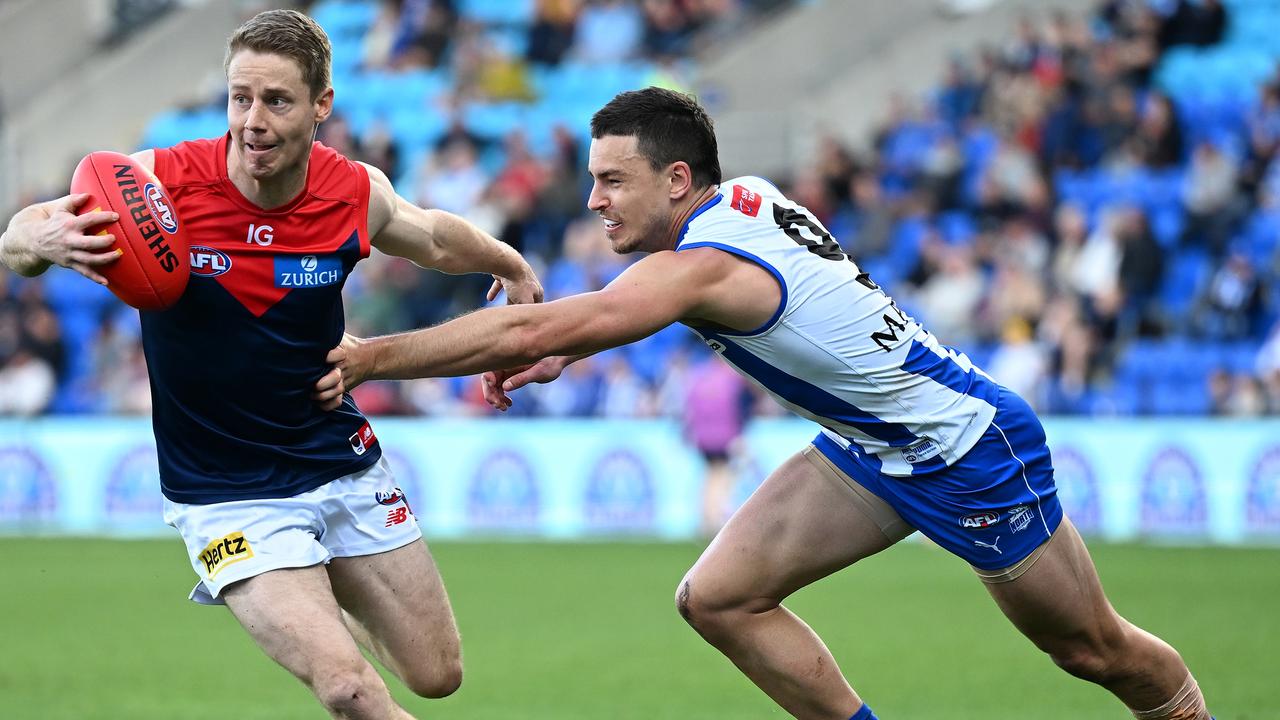 The Demons stepped past the Roos eventually. Picture: Steve Bell/Getty Images