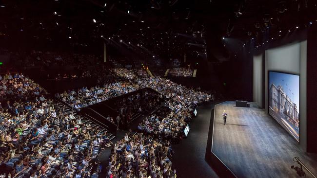 Massive production ... Apple launching their new range of products at San Francisco. Picture: Apple