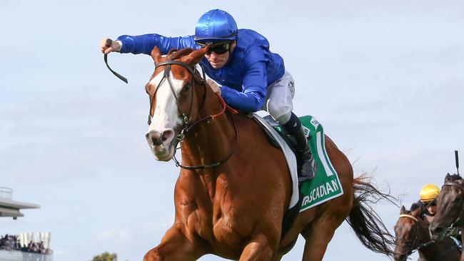 Ben Melham combining with Cascadian to win the Australian Cup last year. Picture: George Sal/Racing Photos via Getty Images