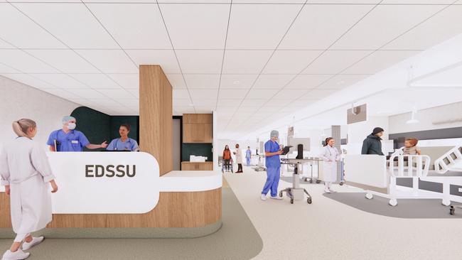 Rendered images of the upgraded Mount Gambier and Districts Health Service Picture: Supplied.