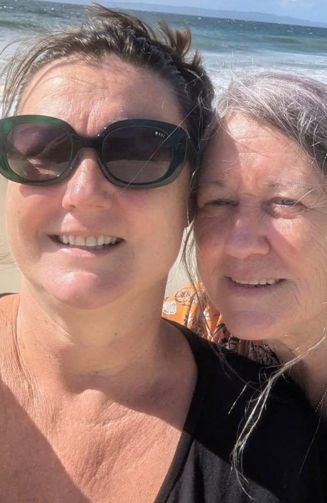 Anna Coxson and her mum Cathy, her only family in Australia. Picture: Contributed.