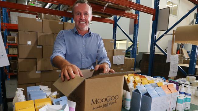 MooGoo owner Craig Jones launched vegan skincare company A Bit Hippy in 2013. Picture Glenn Hampson