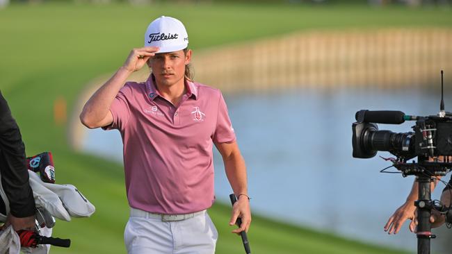 Cameron Smith on the 18th green during the final round of The Players Championship at Sawgrass, Florida, on March 14. Picture: Ben Jared/PGA Tour via Getty Images