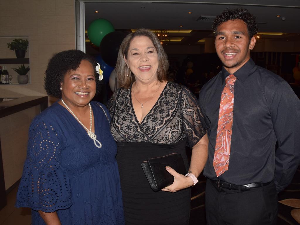 Rockhampton NAIDOC Ball 2021: Danessa Willie-White, Liz Wilson and Boronggor Young