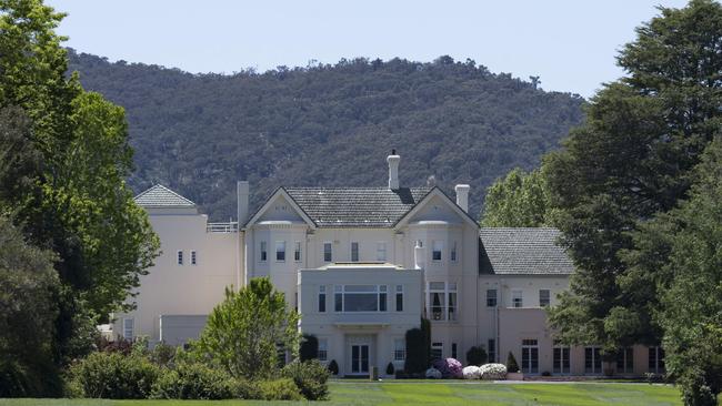 CANBERRA, Australia - NewsWire Photos - October 20, 2024: Preparations ahead of the Royal Visit to Government House in Canberra. Picture: NewsWire / Martin Ollman