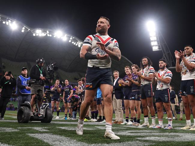 Jared Waerea-Hargreaves leaves a big hole to fill in the Roosters’ forward pack. Picture: Cameron Spencer/Getty Images