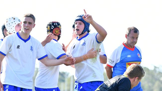 AIC First XV rugby between St Laurence's College and St Edmund's College Saturday May 27, 2023. Picture, John Gass