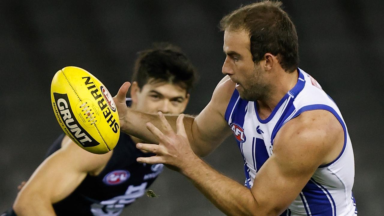 The Roo had another strong performance against the Blues last round. Picture: Michael Willson/AFL Photos via Getty Images