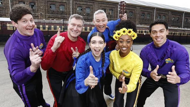 The Wiggles announce 100 songs for their 100th album. Picture: Richard Dobson