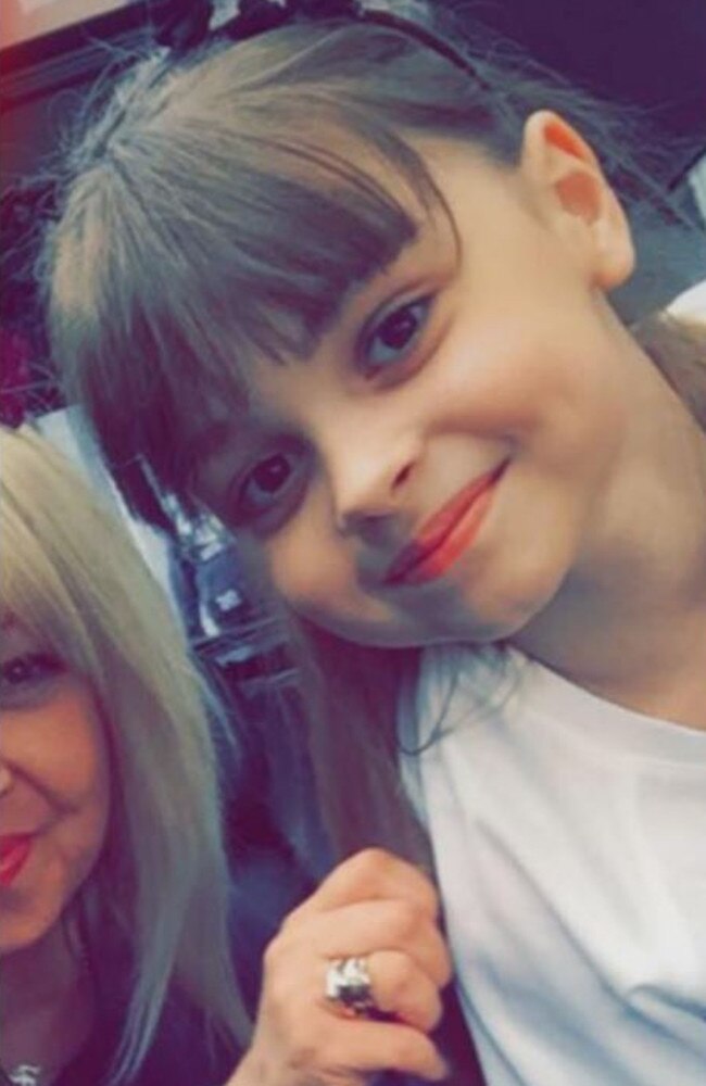 Saffie Rose Roussos, 8, was confirmed dead after becoming separated from her mother and sister at the concert. Picture: Adam J. Brown/Facebook