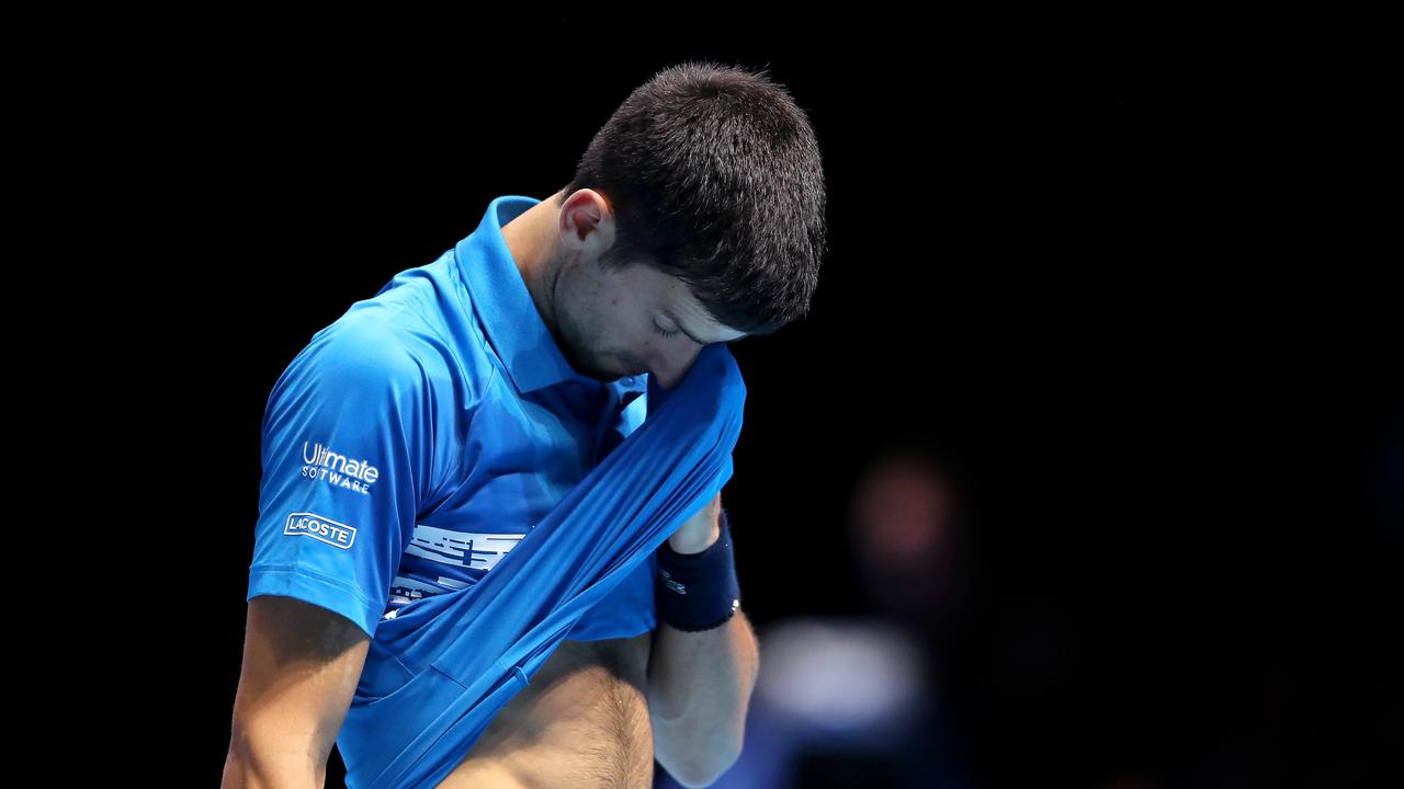 Novak Djokovic didn’t have much go his way.