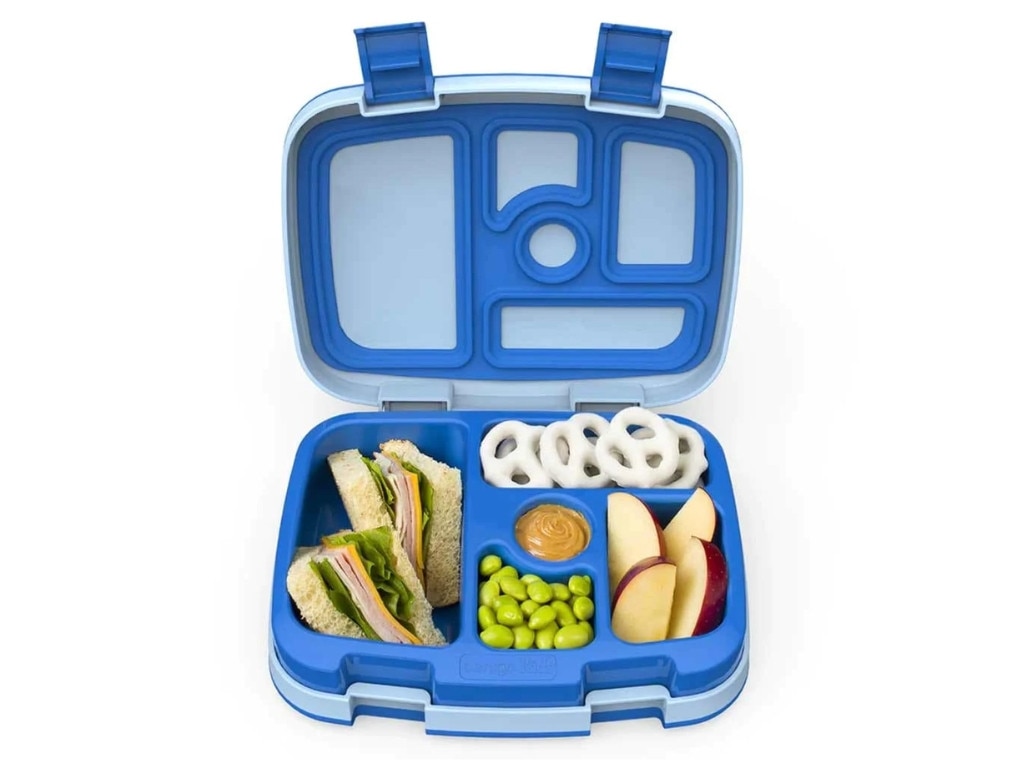 Bentgo Kids Stainless Steel Leak-Resistant Lunch Box - Bento-Style, 3  Compartments, and Bonus Silicone Container for Meals On-the-Go -  Eco-Friendly, Dishwasher Safe, BPA-Free (Blue) 