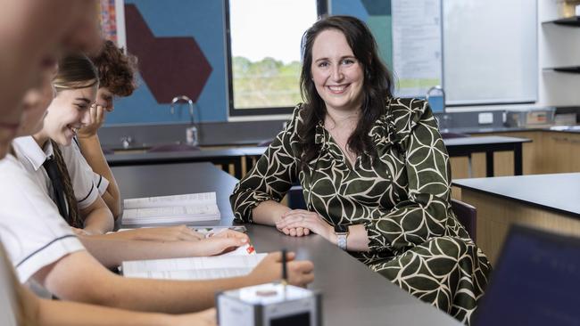 Ms McDougall is driving her students to innovate. Picture: Richard Walker
