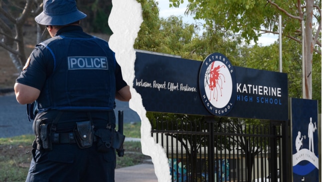 A girl was allegedly stabbed at Katherine High School on Wednesday morning.