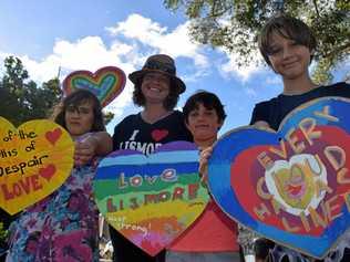 The community spirit was high at Lismore's One Year On Flood Anniversary. Picture: Jasmine Burke