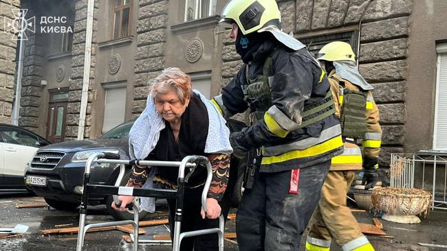 The Ukrainian offensive comes just days after a Russian drone attack caused havoc in Kyiv. Picture: Handout/Ukrainian State Emergency Service/AFP